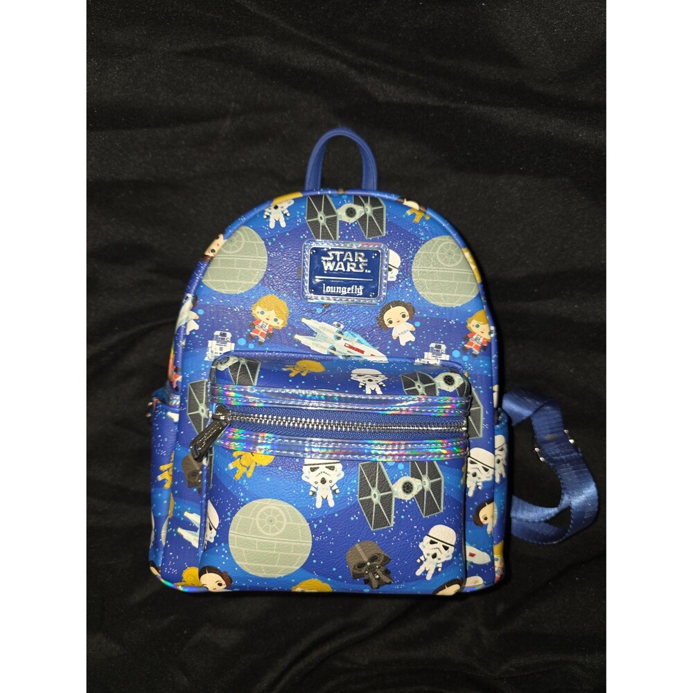 NWOT loungefly Disney Star wars chibi character mini backpack bookbag tote bag!